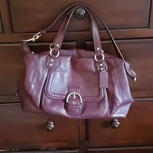 Coach burgandy leather purse